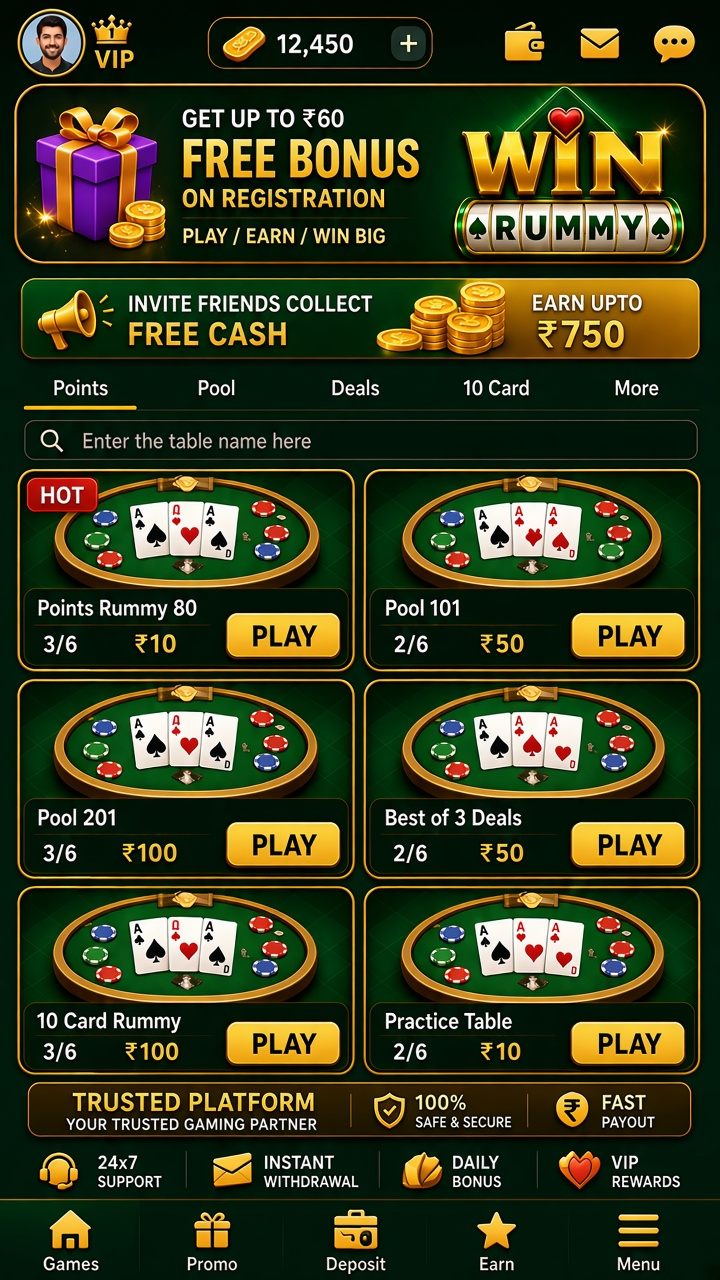 Win Rummy app screenshot 2